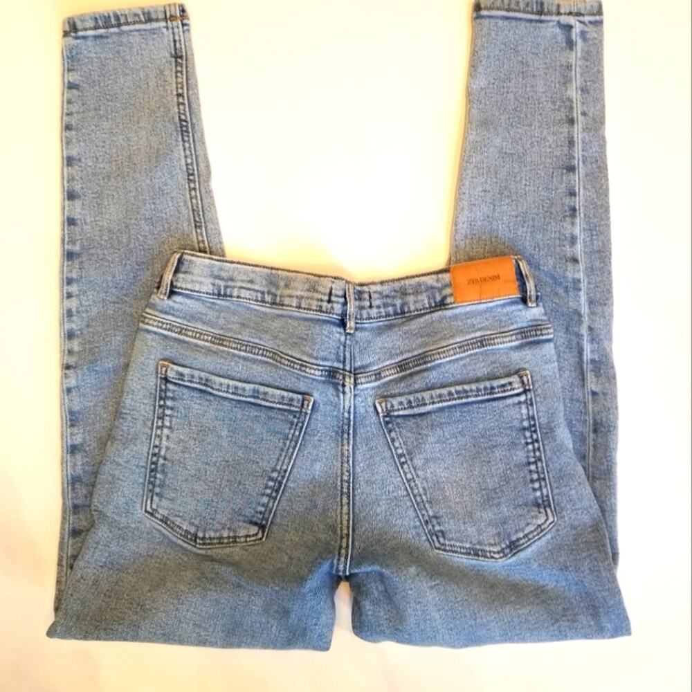 Zara Cropped Skinny Blue Jeans Low Rise Lightweight skinny jeans Women's Size 13